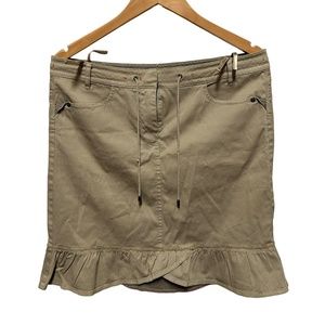 Orwell: Women's Midi Ruffle Jeans Skirt